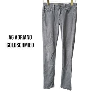 AG Edie Mid Rise Skinny Straight | Grey | Super Soft | Women’s 27